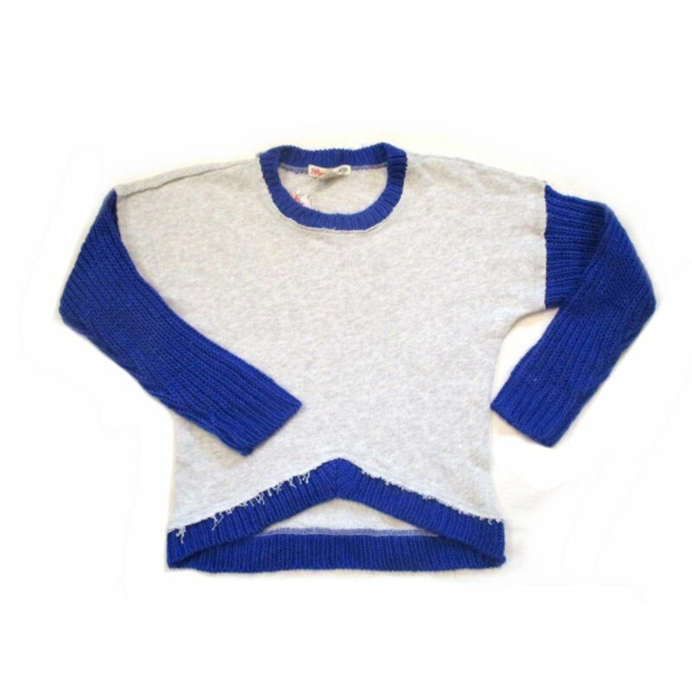 NEW‎ Girls Soft & Warm Ragdoll & Rockets Grey & Blue Knit Sweater Top 10